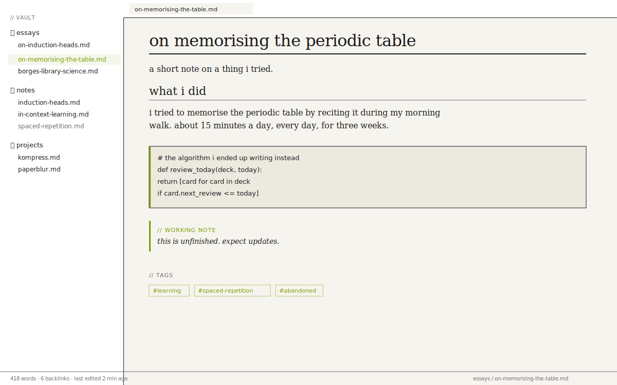 the theme in light mode